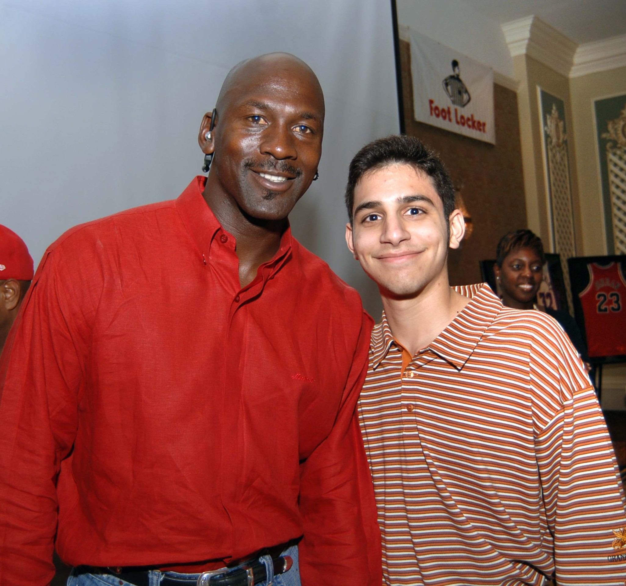 Garrett with Michael Jordan