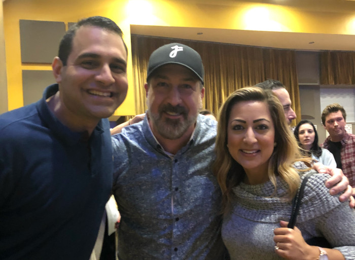 Garrett Boorojian with Joey Fatone