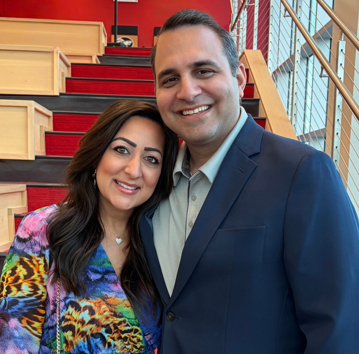 Garrett Boorojian with wife