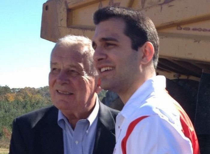 Garrett with Bobby Cox