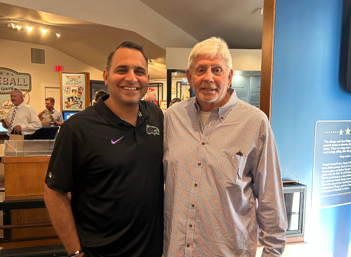 Garrett Boorojian with Larry Rothschild