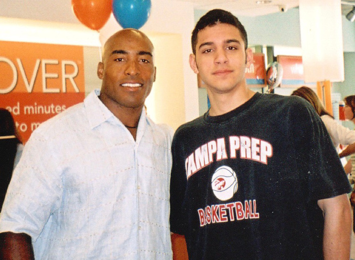 Garrett Boorojian with Rhonde Barber
